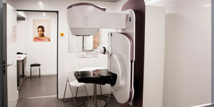 Salle de mammographie mobile