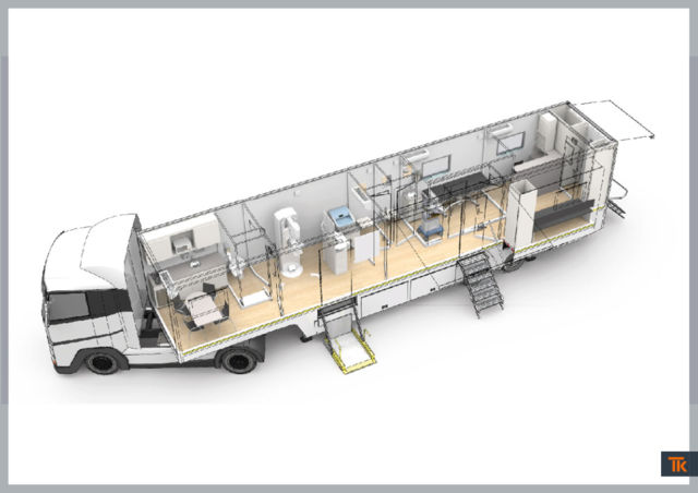 Mobile mammography unit