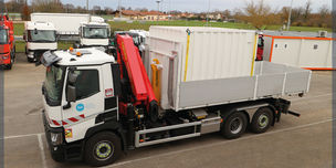 Un transport facile pour déployer rapidement ce container