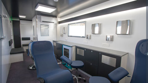 Ergonomically designed to offer blood donors maximum comfort
