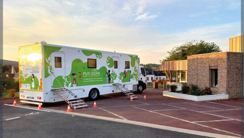 A new health bus for the Department Council of Puy-de-Dôme