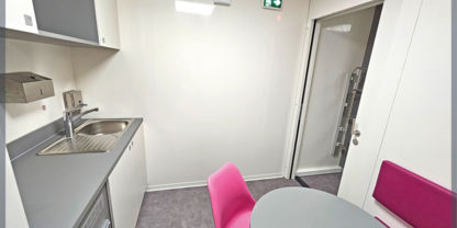 Private room for the staff of the mobile mammography centre