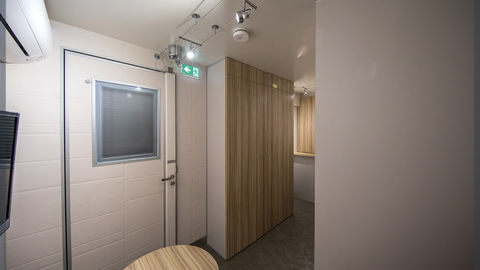 Mobile office with a space that can welcome each user individually