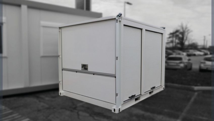 Un atelier mobile aménagé dans un container ISO 10 pieds