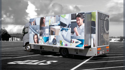 Mobile sales point going out to meet the inhabitants