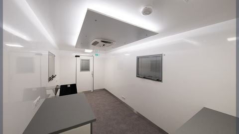 A mobile unit predisposed for ophthalmology