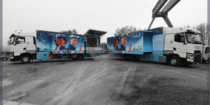 Camions promotionnels pour la Marine Nationale