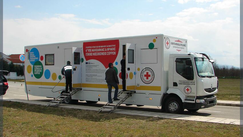Unité de mammographie mobile pour la Grèce Unité de mammographie mobile pour la Grèce