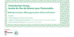 Toutenkamion Group, lauréat du Plan de Relance pour l'automobile