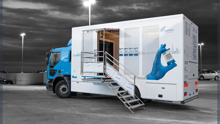 Stand-alone mobile showroom for our client Cepheid