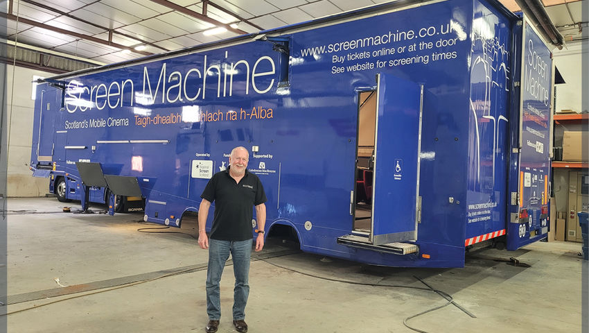 Cinema truck bringing film literacy to the people of Scotland