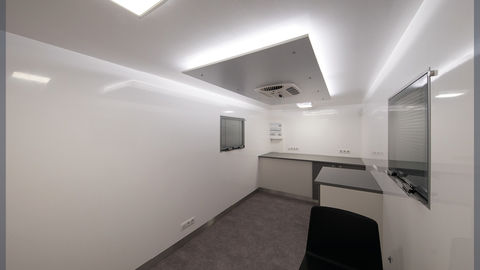 A mobile unit predisposed for ophthalmology