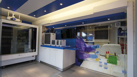 Mobile point of sale adapted to the sale of all types of products