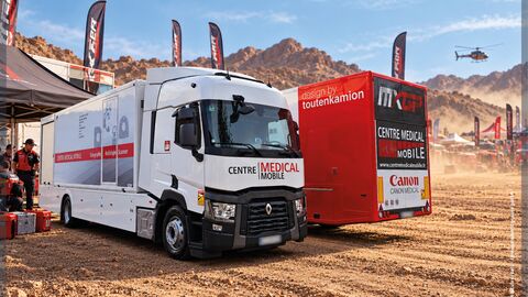 Mobile Medical Centre deployed at major sporting events such as the Dakar Rally