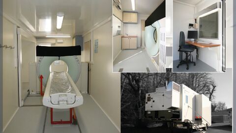 Mobile tomography unit traveling through the territories