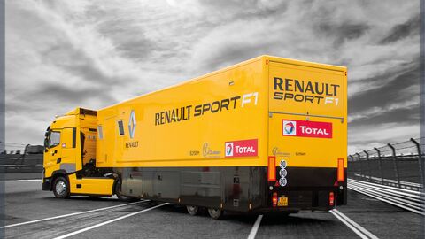 Unité mobile de compétition Renault idéal pour le transport de Formule 1