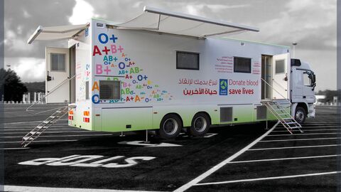 Service mobile favorisant le don du sang