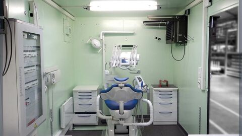 Container for dental care anywhere