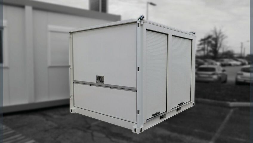Un atelier mobile aménagé dans un container ISO 10 pieds