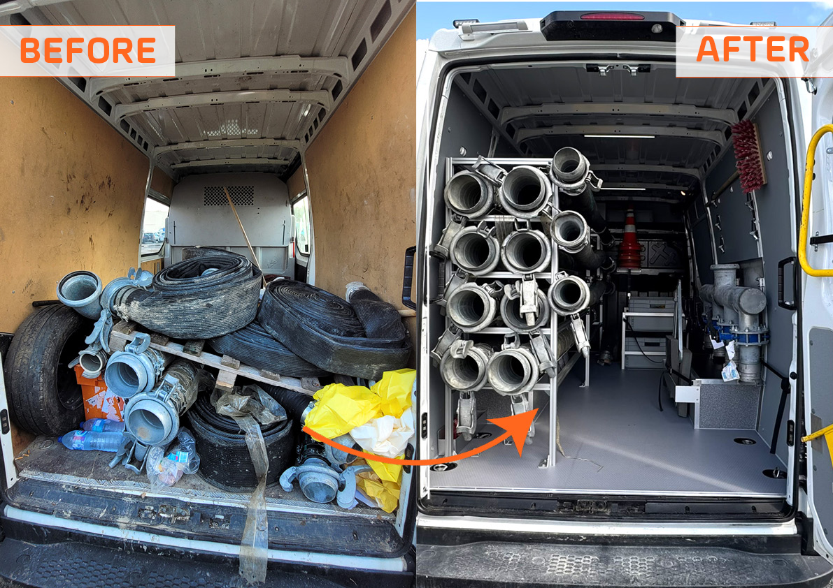 Because every profession has its constraints, every vehicle deserves its own customised fittings.